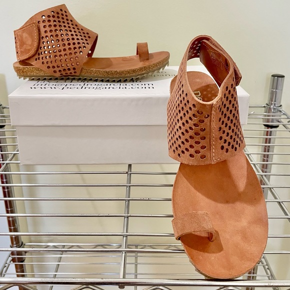 Pedro Garcia Shoes - Pedro Garcia EUC Venus Sandal Suede Perforated. Terracota Sz  EU 36.5
